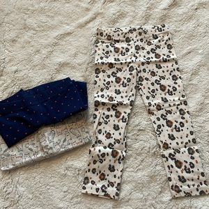 Carter’s girls leggings - polka dots, cats, leopard print, size 3T
